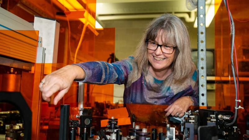 Nobel physics laureate: Donna Strickland’s work led to laser eye surgery. Photograph: Warren Toda/EPA
