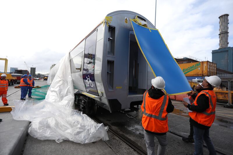 Irish Rail has been delivered three additional intercity railcar carriages to allow additional services and capacity to meet passenger demand. Photograph: Paul Sharp Photographer