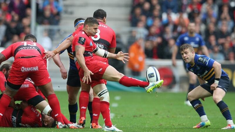 Action from Leinster and Toulon’s Champions Cup semi-final in 2015. Photograph: David Rogers/Getty Images