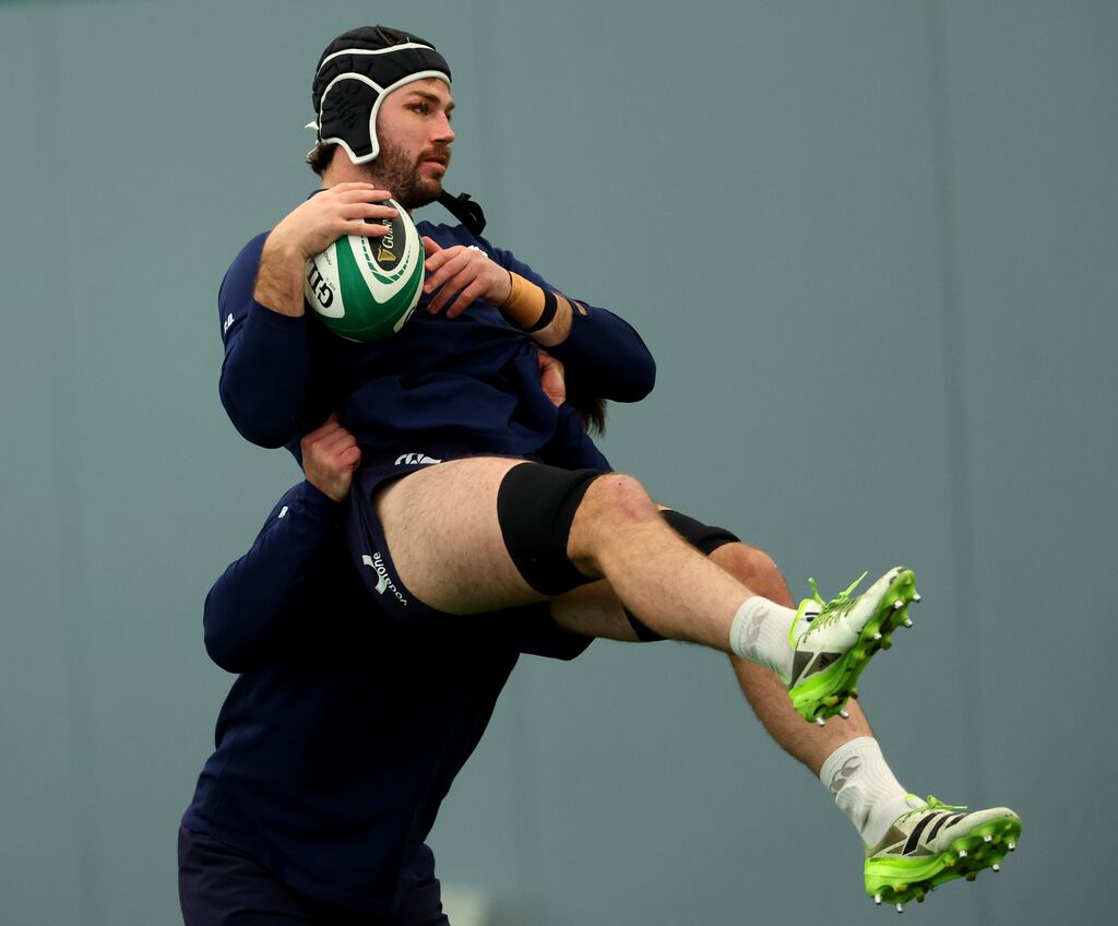 Caelan Doris is expecting to train on Wednesday after sitting out Ireland's training session on Tuesday. Photograph: James Crombie/Inpho