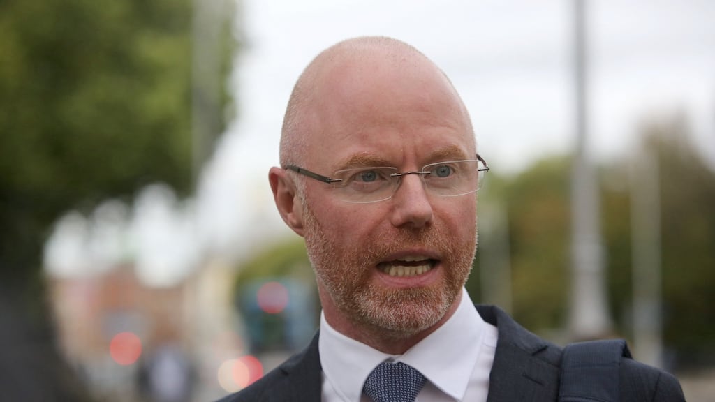Addressing hospital consultants, the Minister for Health, pictured here earlier in the week, acknowledged Ireland is currently ’not even close’ to achieving ’timely access to affordable high quality care’. Photograph: Gareth Chaney/Collins Photos