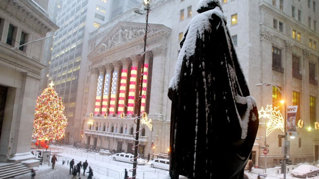 Outside the NYSE on Wall Street: Traders and investors alike continue to eulogise the fictionalised biography of legendary Wall Street speculator Jesse Livermore in Reminiscences of a Stock Operator
