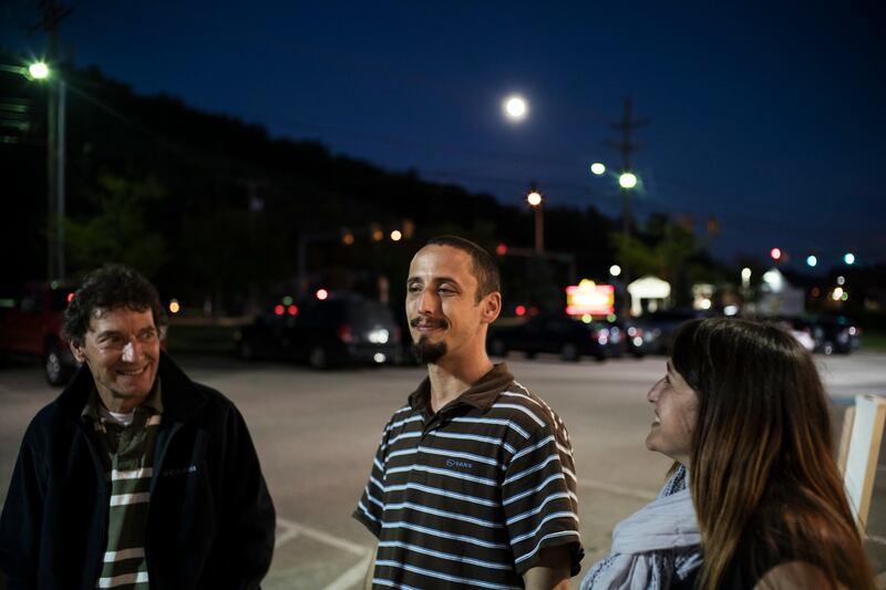 Dennis, Patrick and his sister Betsy went to dinner the night Patrick was released from a 28-day drug treatment program.