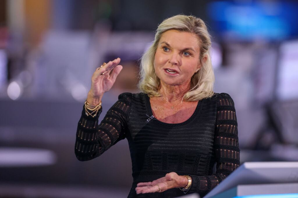 Ladbroke's owner Entain's shares rose 5.1% after the company announced chief executive Jette Nygaard-Andersen's departure. Photograph: Hollie Adams/Bloomberg