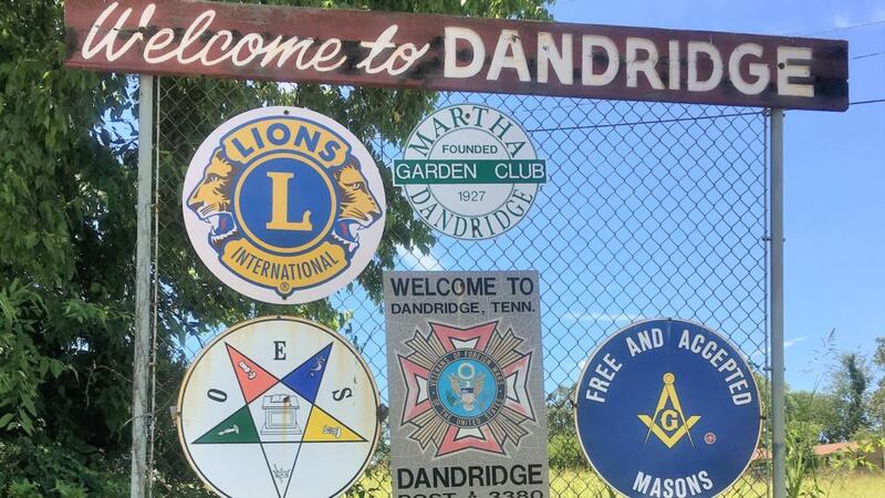 Dandridge: the town is named after the first wife of George Washington, Mary Dandridge Washington, an association that saved it from destruction in the 1940s.