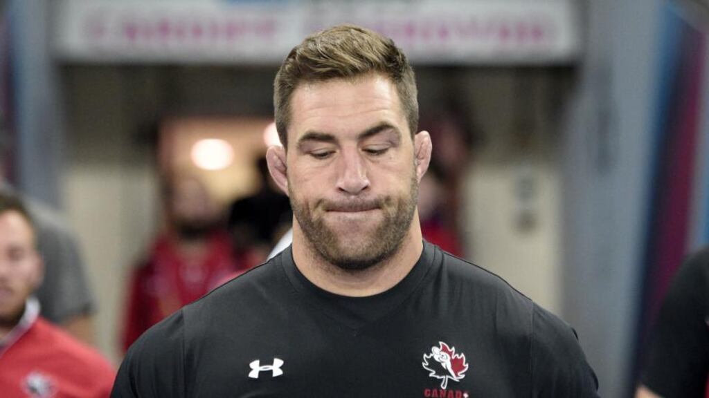 Canada captain Jamie Cudmore: “What we lack in those areas we definitely make up for with a lot of passion and a lot of aggression.” Photograph: Getty Images