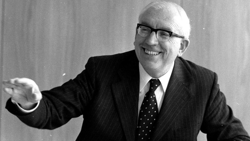 TK Whitaker: advocated the dismantlement of protectionism, to be replaced by the opening of the Irish economy to international trade and foreign investment. Photograph: Tommy Collins/The Irish Times