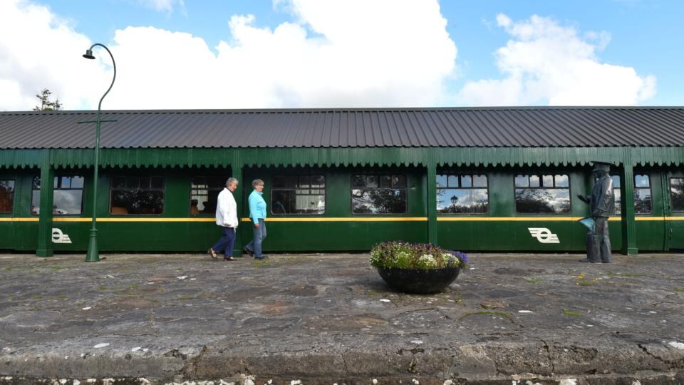 Historic: Kiltimagh’s museum, at the town’s old railway station. Photograph: Alan Betson