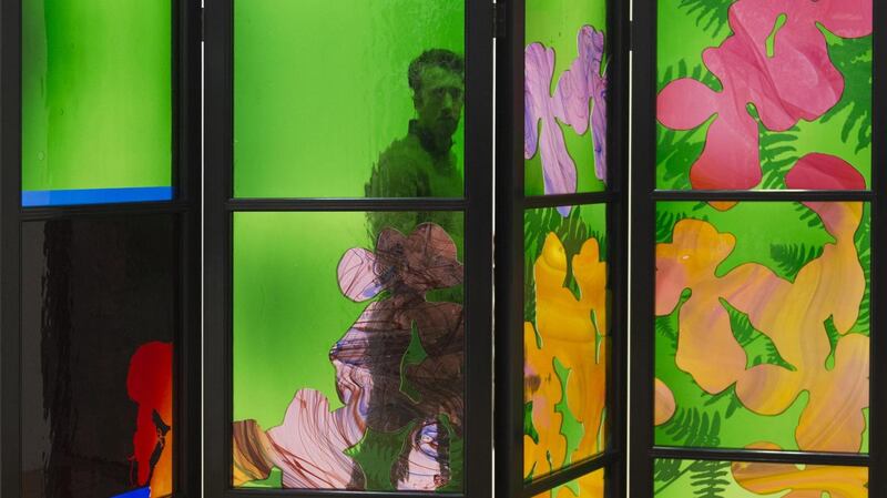 Flowers for Zaha by Brian Clarke. Photograph: Fraser Watson