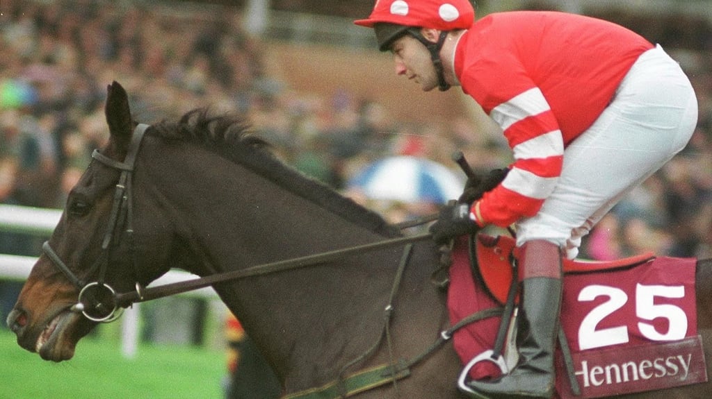 Be My Royal and David Casey on their way to the post for the Hennessy Gold Cup in 2002. Photograph: Healy Racing
