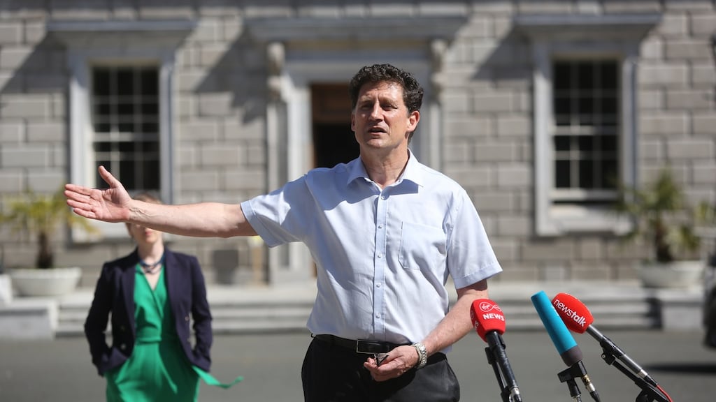 Green Party leader Eamon Ryan at Leinster House. The history of electoral retribution for minority parties in Irish coalitions is hardly inspiring. Photograph: Gareth Chaney/Collins