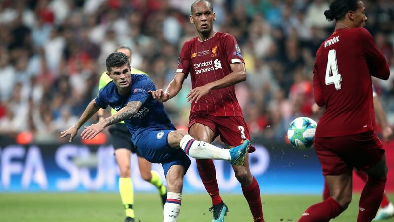 Chelsea’s Christian Pulisic impressed during his side’s narrow defeat in Istanbul. Photograph: Nick Potts/PA