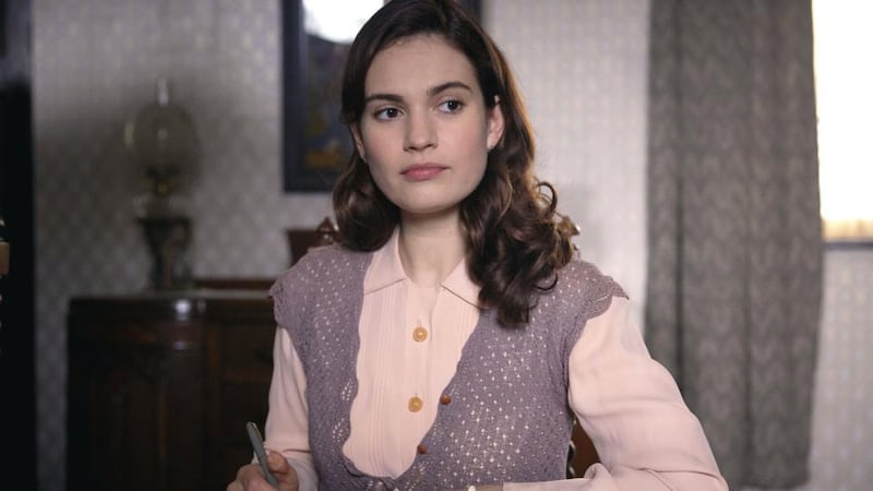 Lily James in ‘The Guernsey Literary and Potato Peel Pie Society’.  Photograph: StudioCanal
