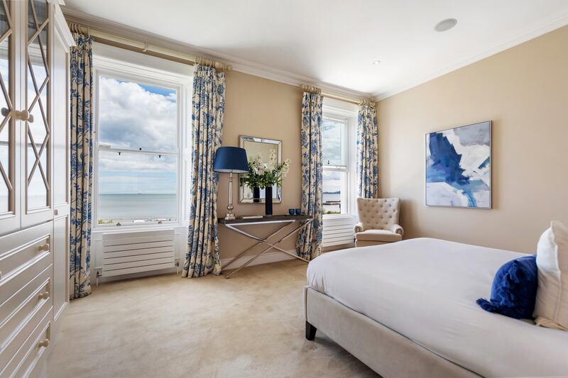Main bedroom with sea views