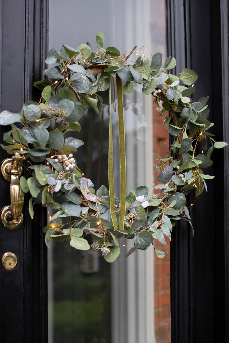Samantha Smith of DoorO.ie began making bespoke wreaths and faux floral arrangements during the pandemic. Photograph: Emily Quinn