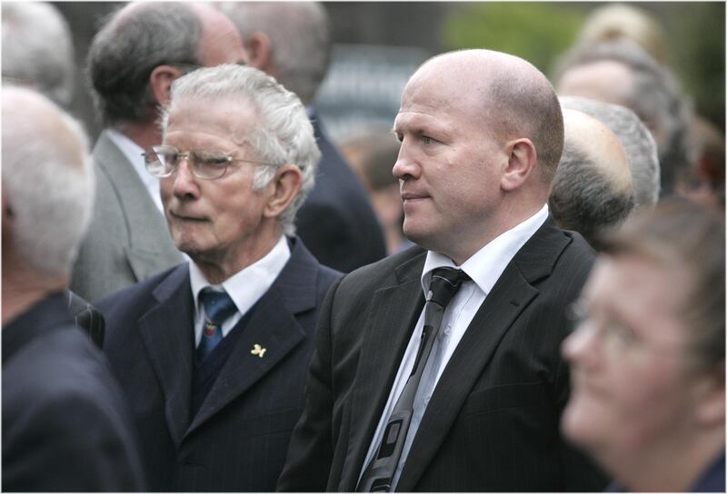 Olympic boxing medalist Michael Carruth with his father Austin in 2009, two years before his death. Photographer: Dara Mac Dónaill