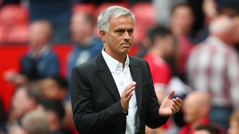 Jose Mourinho saw his Manchester United side beat West Ham 4-0 in their opening league fixture. Photograph: Dan Istitene/Getty