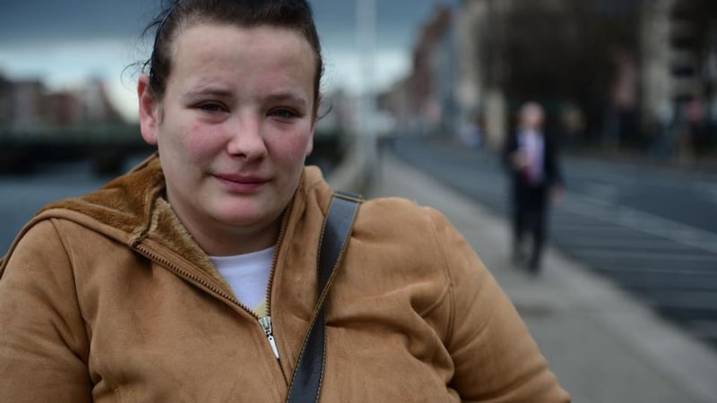 Dealing with homelessness: Nadia, whose husband threw her out after an arranged marriage. Photograph: Bryan O’Brien