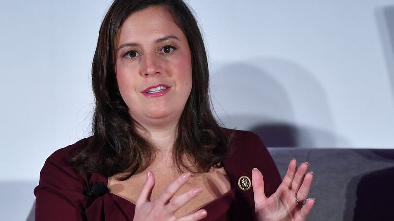 Elise Stefanik has emerged as the strong favourite to replace Cheney. Photograph: Mandel Ngan/AFP via Getty