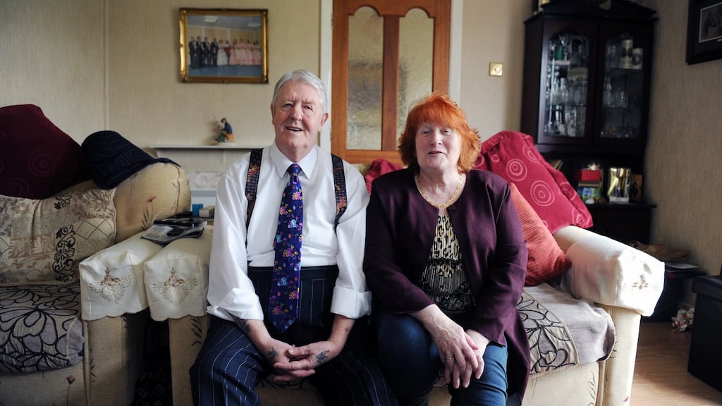 Transplant recipient Paul Prendergast, with his wife, Rose, at their home in Santry, Dublin. Photograph: Aidan Crawley