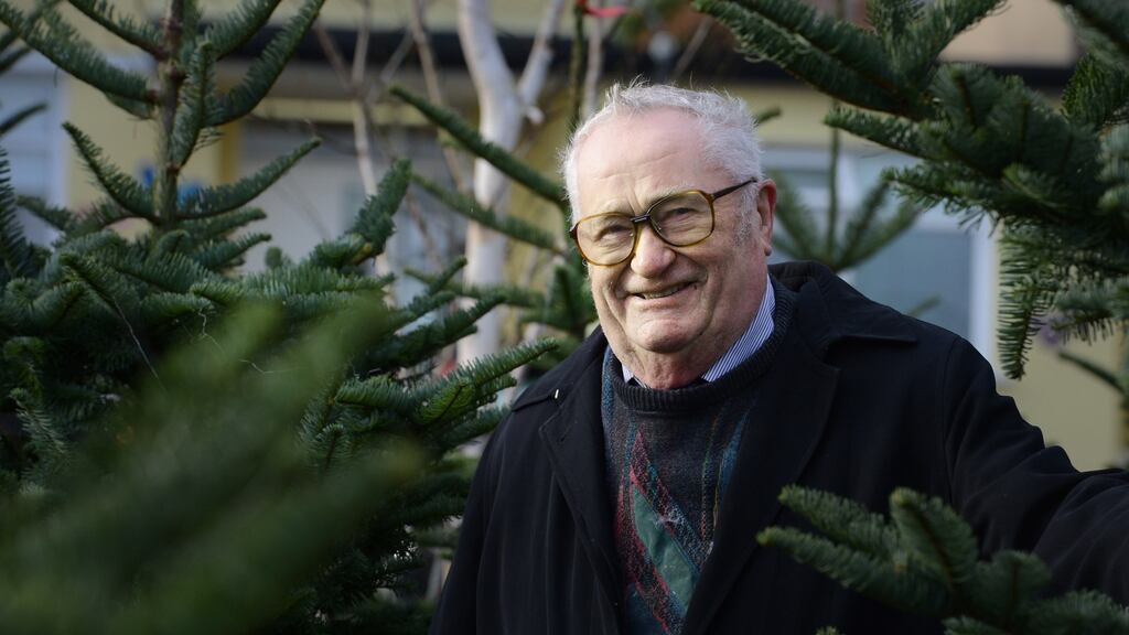 Paul Sexton selling Christmas trees in Foxrock, Co Dublin, in 2013. Photograph: Cyril Byrne