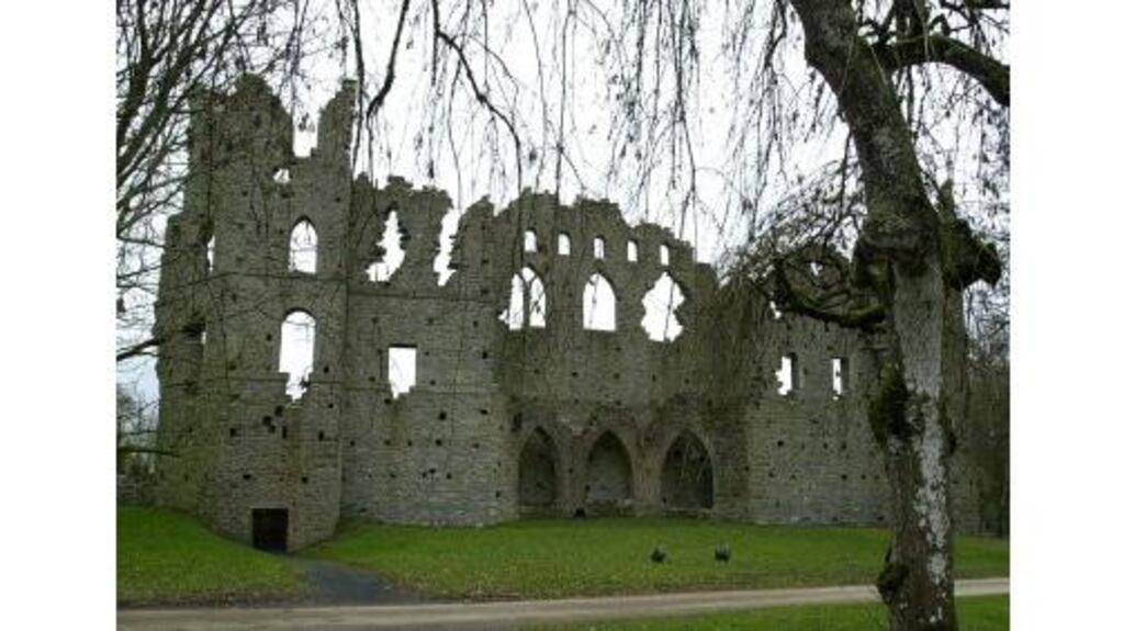 Belvedere House, Mullingar, Co Westmeath was originally built as a hunting lodge. The grounds include the Jealous Wall (above), one of the finest follies in the country.