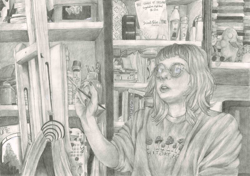 First prize in category C: Inspiration by Charlotte Greham (12), from Breaffy National School, Ballina, Co Mayo.