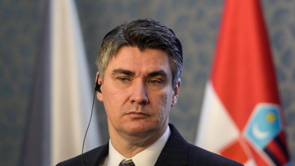 Croatian prime minister Zoran Milanovic won’t visit Belgrade after a UN war crimes tribunal released a Serbian suspect. Photograph: EPA/Filip Singer