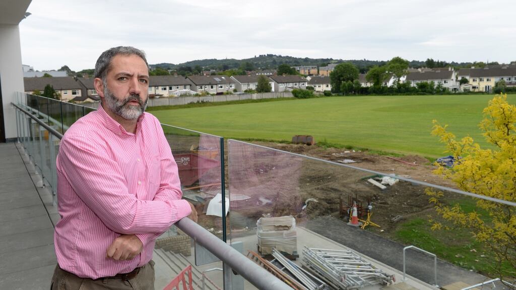 Clonkeen College principal Edward Melly.  The school was unaware of ongoing negotiations between the Christian Brothers and a local developer on the sale of the playing fields. Photograph:  Dara Mac Dónaill
