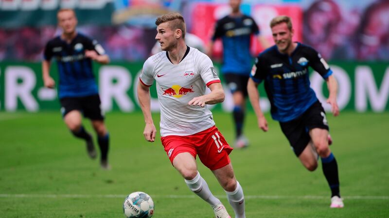Chelsea have already secured the services of Timo Werner from Leipzig. Photograph: Hannibal Hanschke/Getty