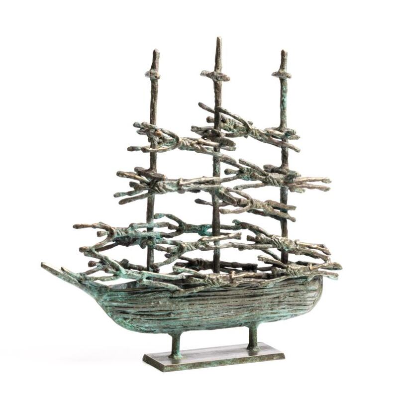 Lot 118 Western Famine Ship by John Behan (€5,000- €7,000) at the Morgan O’Driscoll sale