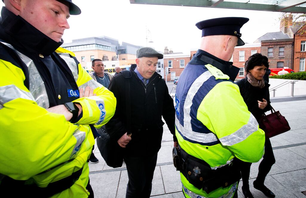 Patrick Quirke  and his wife Imelda pictured arriving at the Criminal Courts of Justice for the trail in 2019. Photograph: Tom Honan/The Irish Times
