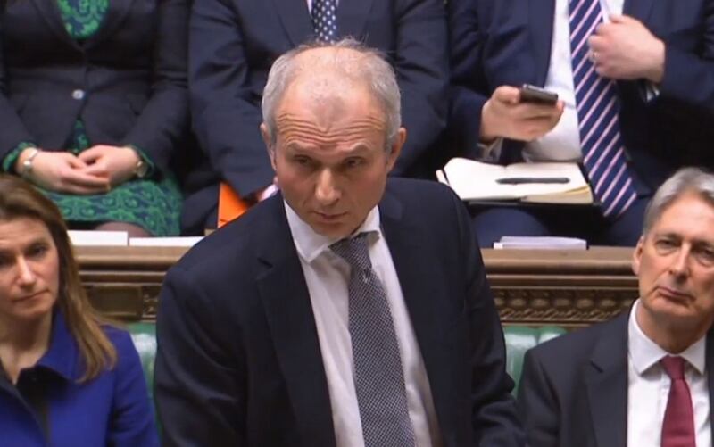 UK Cabinet office minister David Lidington: ‘I can put on the record that there are absolutely no plans at all to transfer additional powers or rights to the Government of Ireland.’ Photograph: House of Commons/PA Wire