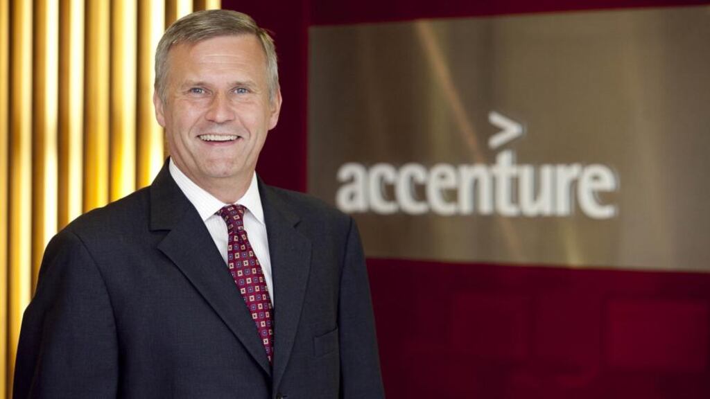 Accenture Ireland managing director Alistair Blair: ‘Our aim is to identify,foster and recogniseleadership potential and innovative thinking among aspiring entrepreneurs in Ireland .’ Photograph: Shane O’Neill/Fennell Photography