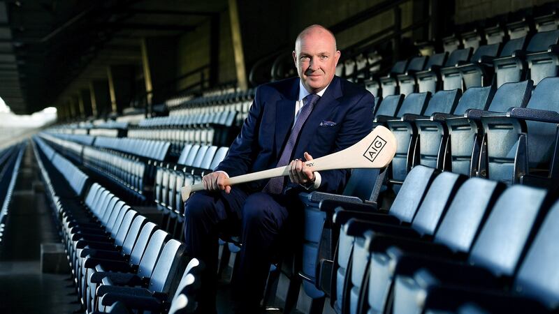 Pat Gilroy in Croke Park to launch the AIG Fenway Hurling Classic: “There is so much hurling happening in the city that we really should be pushing to be up there on a more consistent basis.” Photograph: Brendan Moran/Sportsfile