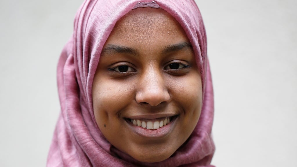 Sarah Babiker: what does it mean to see the universe inside us, in the light of what is above us?. Photograph Nick Bradshaw