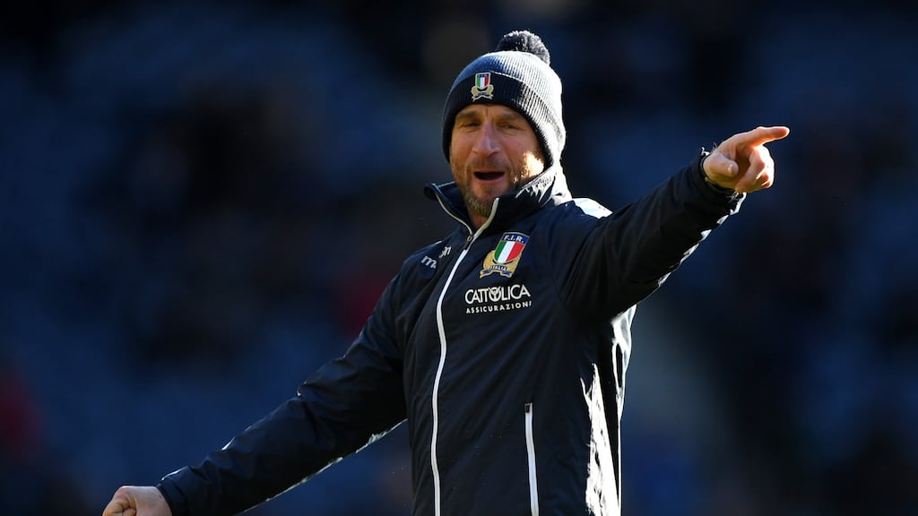 Italy assistant coach  Mike Catt is set to join Ireland as attack coach after the World Cup. Photograph:  Stu Forster/Getty Images