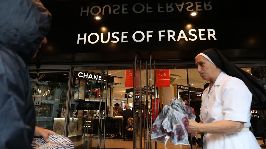 Sports Direct may shutter House of Fraser after Christmas according to reports, after chief executive Mike Ashley said his company made a mistake in acquiring the retail business. Photograph:  Daniel Leal-Olivas / AFP / Getty Images