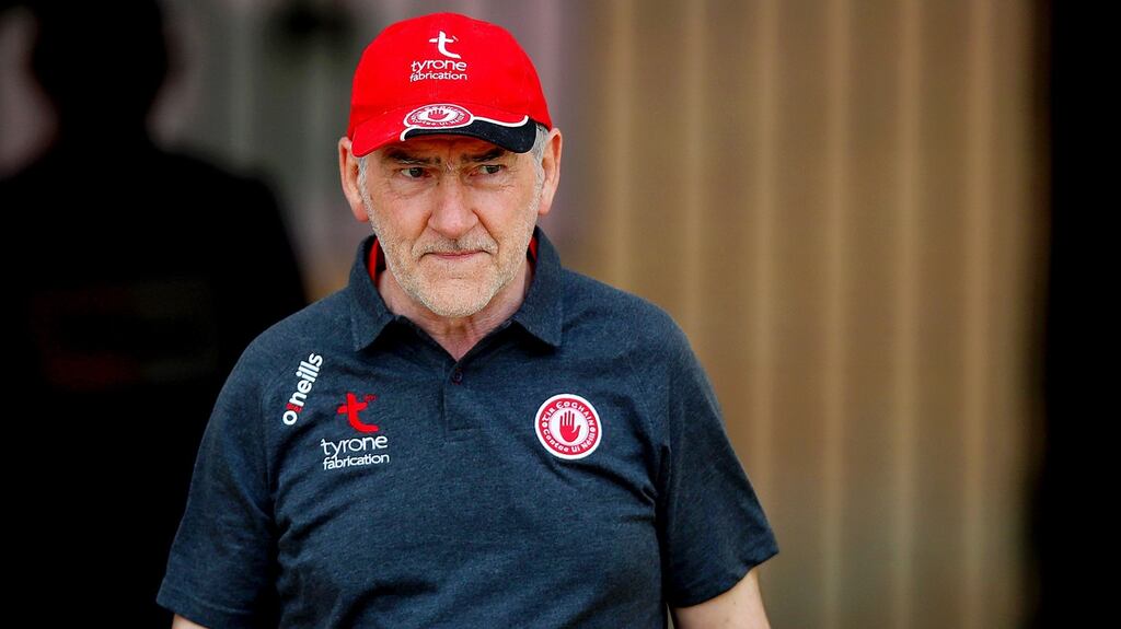 Mickey Harte: “I never seen so many people so interested in people in homes and other places around the country that can’t see television. It seems strange that these people suddenly have such a grá for these people.”  Photograph: Tommy Dickson/Inpho