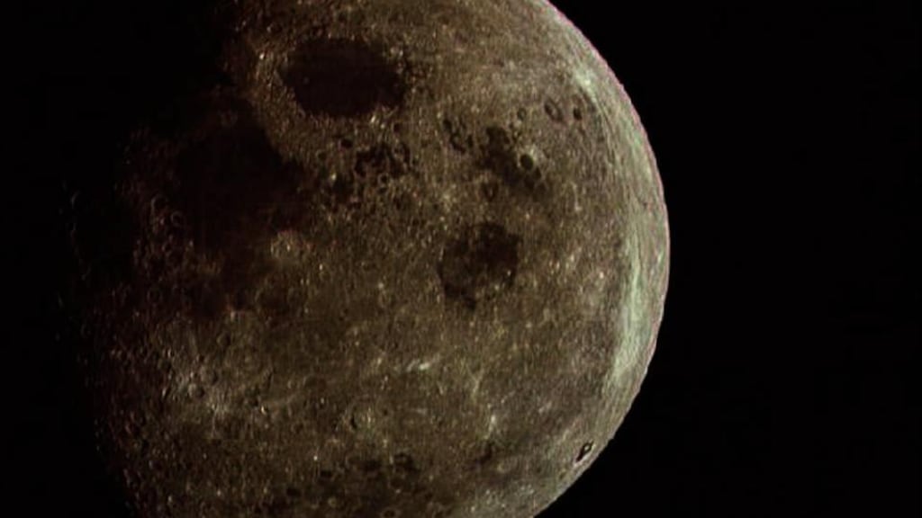 A photograph of a nearly full moon taken from the Apollo 8 spacecraft in 1968. Photograph: Nasa/AP