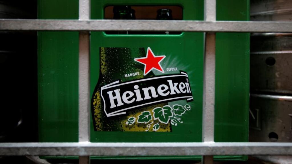 Heineken’s adjusted earnings before interest and taxation rose 12.6 per cent to €1.71 billion in the first half of the year. Photograph: Tim Chong/Reuters