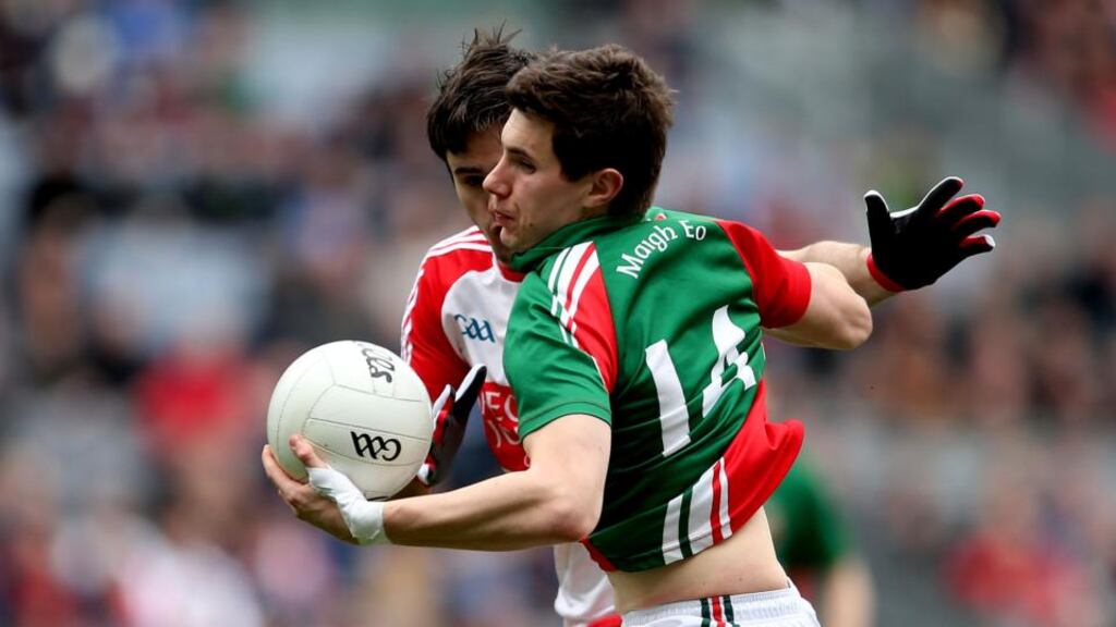 Mayo’s Alan Freeman: at his best he represents an excellent option at full-forward. Photo: Photo: James Crombie/Inpho