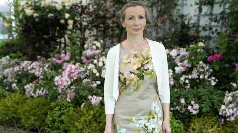 Anna Burns, the 2018 Man Booker Prize winning author, during the 2019 Hay Festival. Photograph: David Levenson/Getty Images