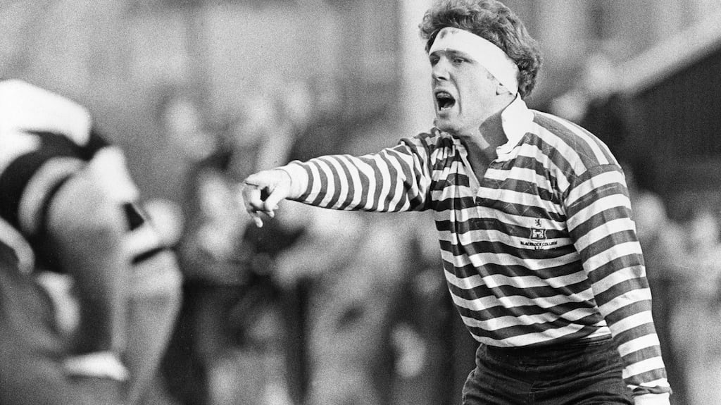 Fergus Slattery in action for Blackrock College RFC. Photograph: Billy Stickland/Inpho