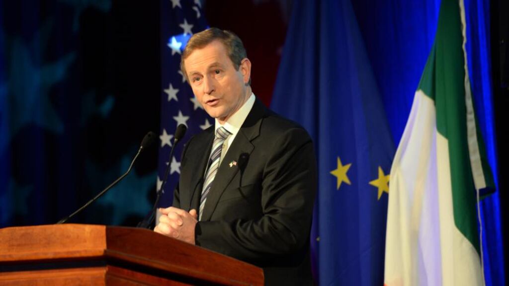 Taoiseach Enda Kenny at the American Chamber of Commerce annual Thanksgiving lunch at the Four Seasons Hotel in Dublin. Photograph: Eric Luke / Irish Times