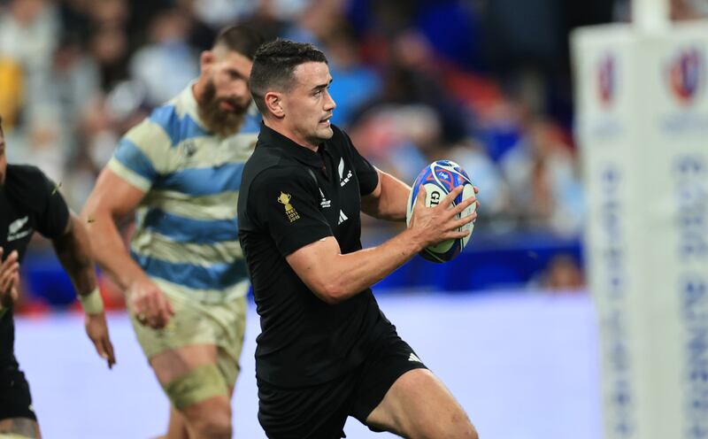 All Blacks winger Will Jordan during the Rugby World Cup. Photograph: Billy Stickland/Inpho