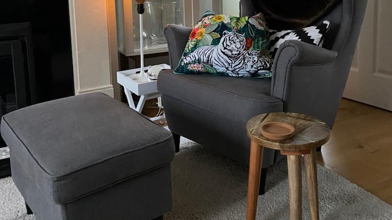 Using smaller drink or snack tables will open up the room for yoga or Pilates, according to Áine Atara of aineatara.com.