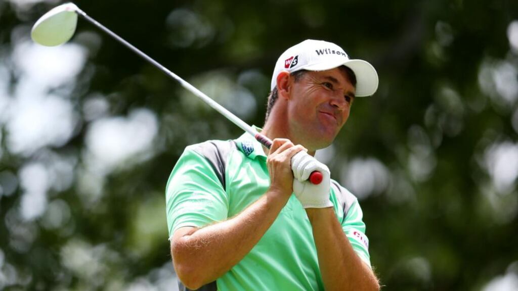 Padraig Harrington is four shots off the lead of Bubba Watson in the Travelers Championship. Photograph: Getty