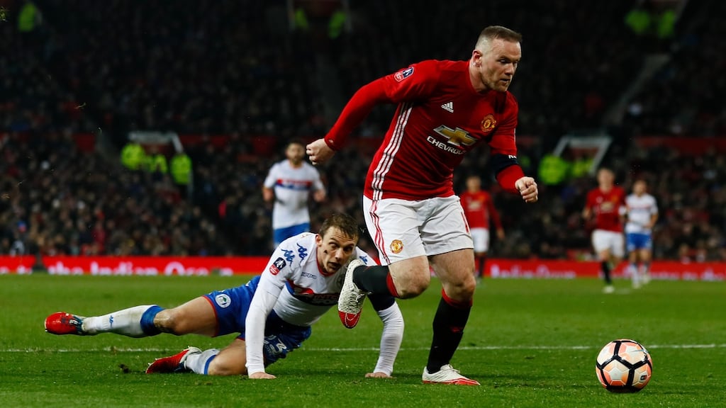 José Mourinho has confirmed captain Wayne Rooney will be staying at Manchester United until at least the end of the season. Photograph: Reuters/Jason Cairnduff