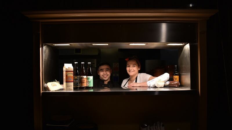 Claire Conway, head chef, and Jonathan Chan, chef de partie, at McHugh’s in Ennis